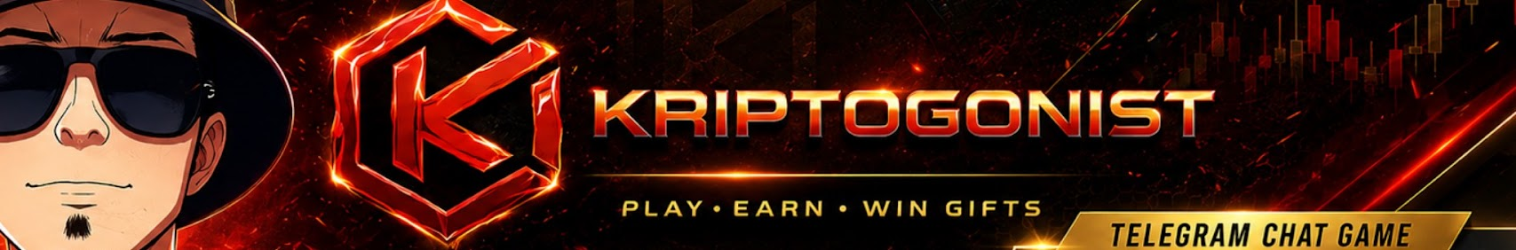 Огненный фирменный баннер KRIPTOGONIST